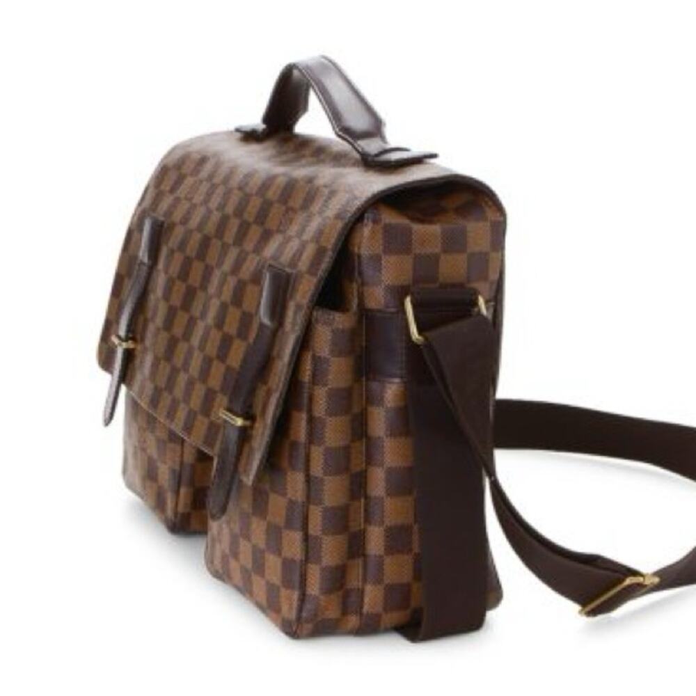 Louis Vuitton Damier Ebene Broadway Messenger Bag Authentic - Picture 10 of 10